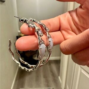 Kendra Scott Silver Hoop Earrings